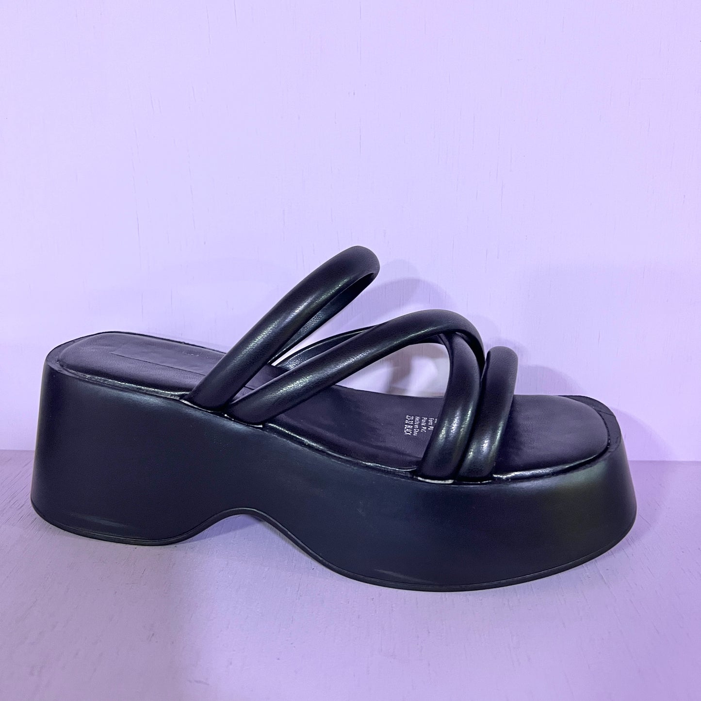 Sandalias Negra Correas - 0101