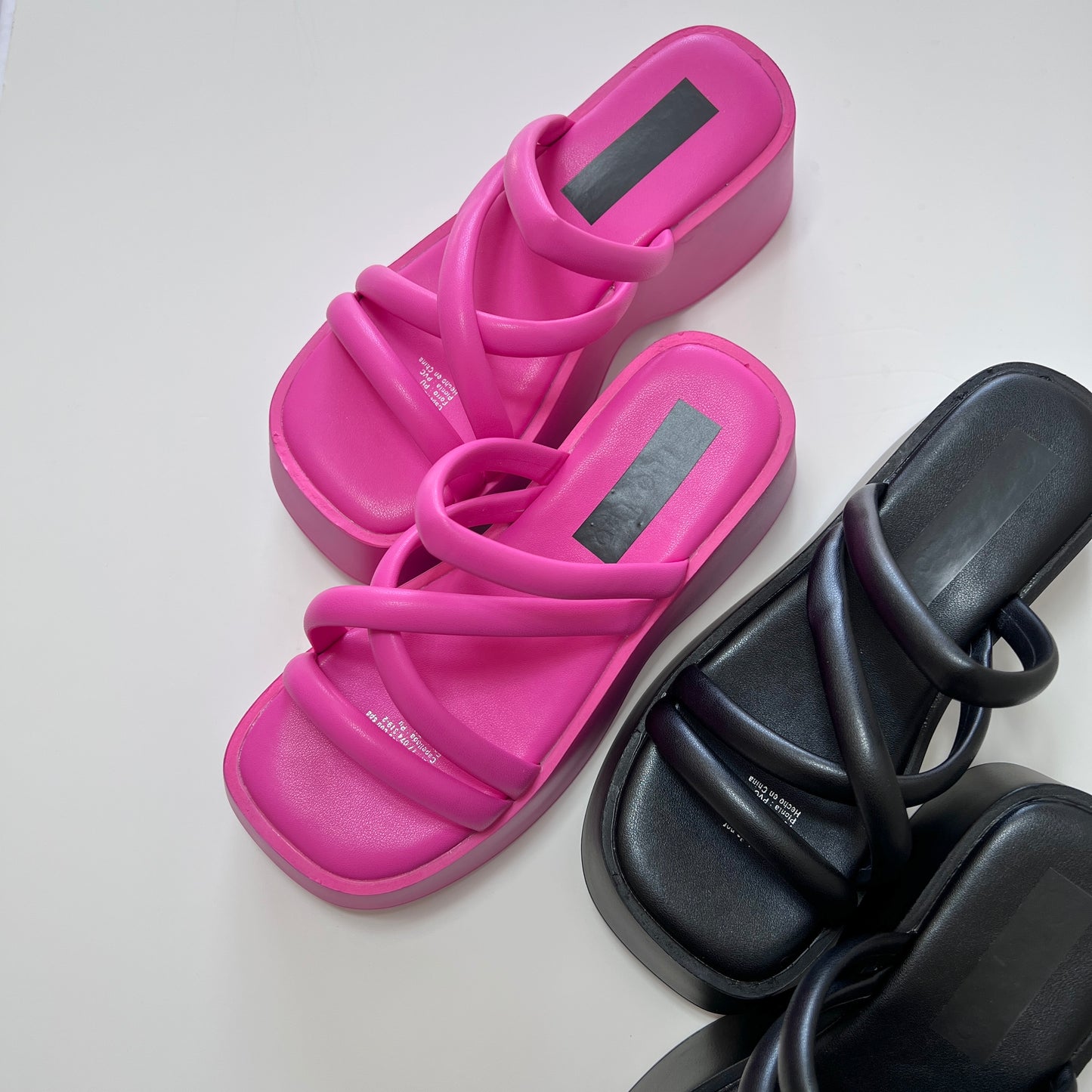 Sandalias Negra Correas - 0101