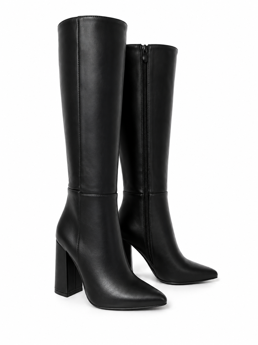 Botas punta clásicas negras