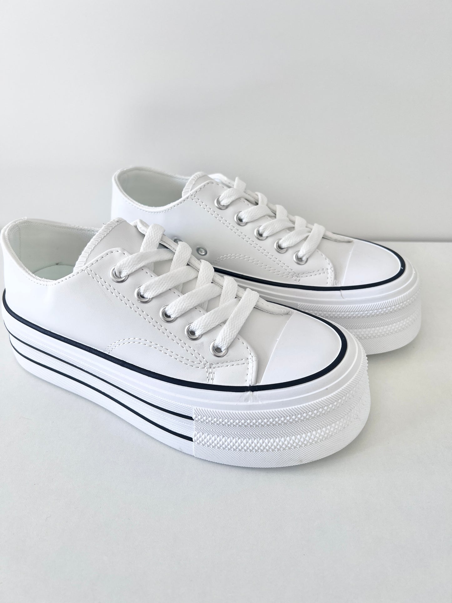 Zapatillas con Plataforma blancas
