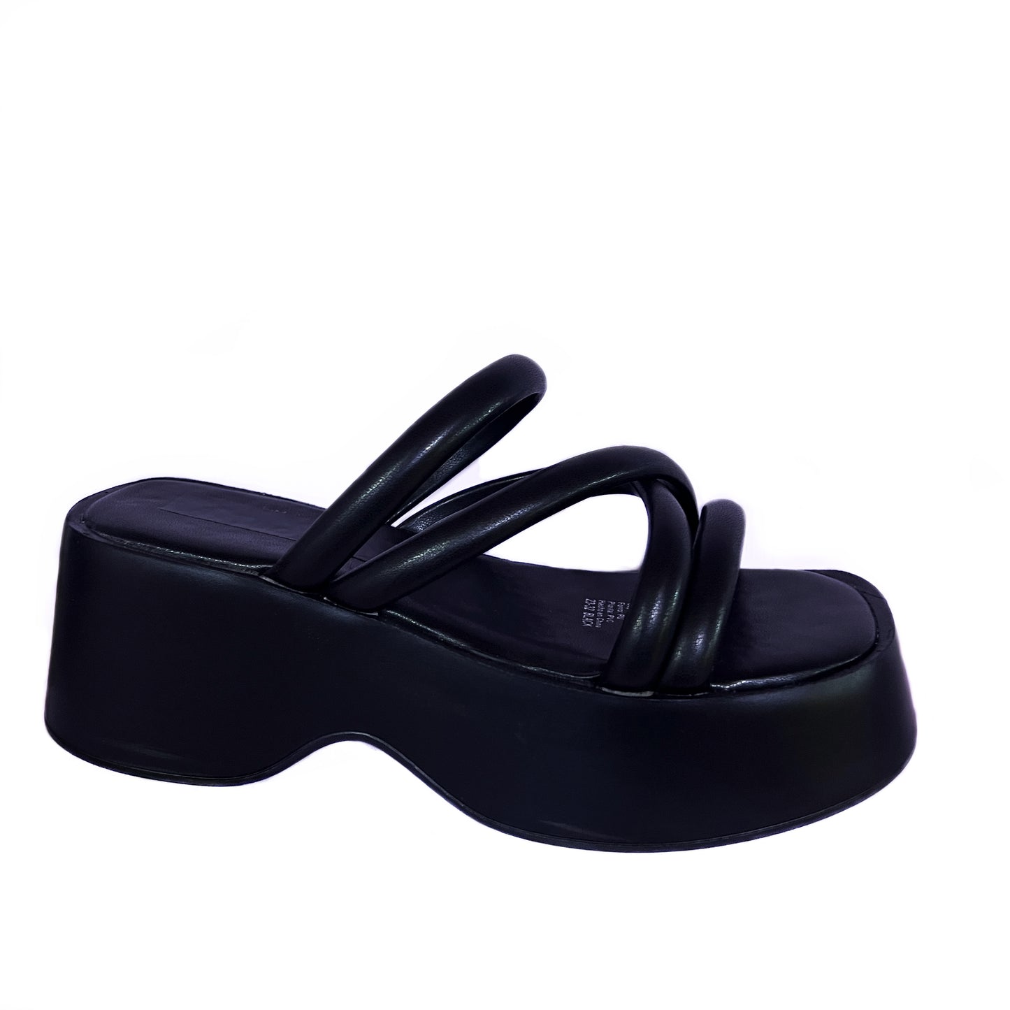 Sandalias Negra Correas - 0101