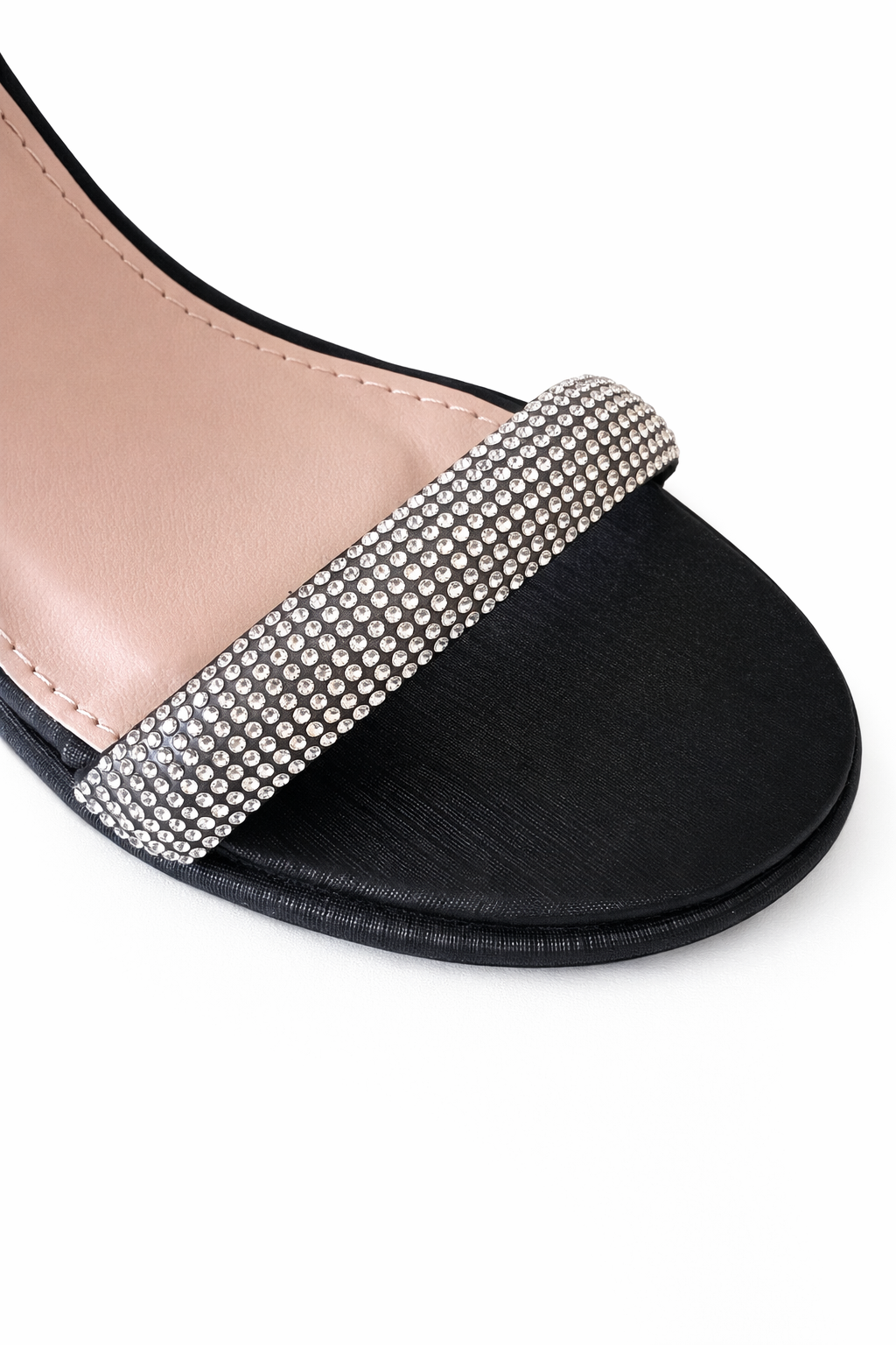 Sandalias negras taco bajo