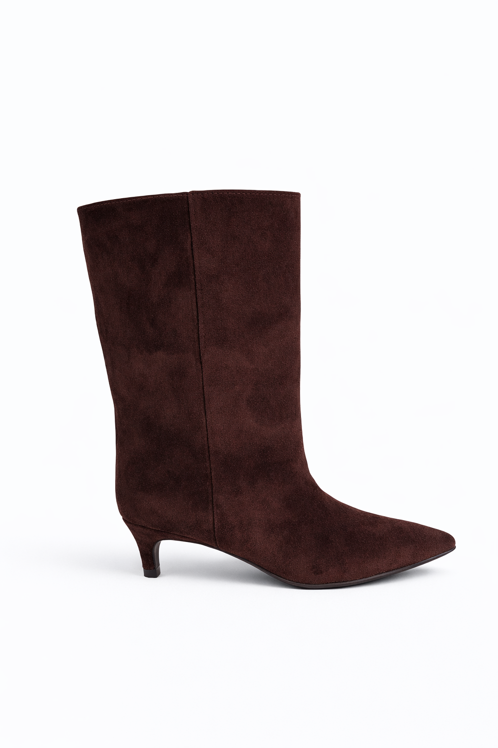 Botín simil gamuza marrón