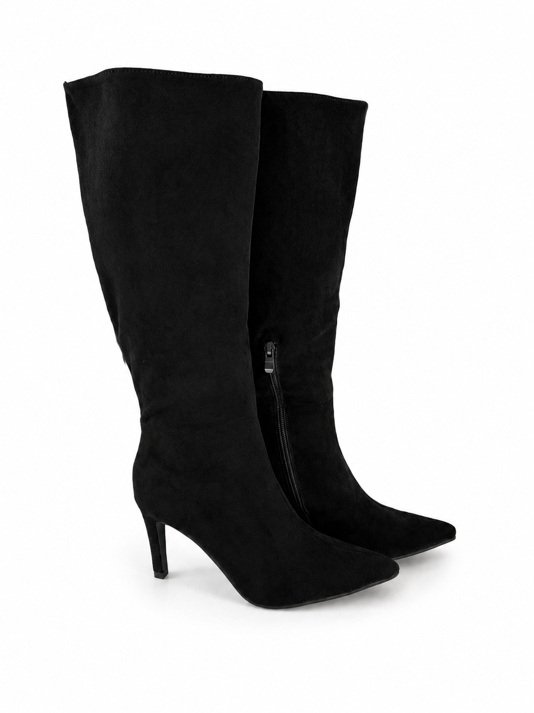Botas negras simil gamuza