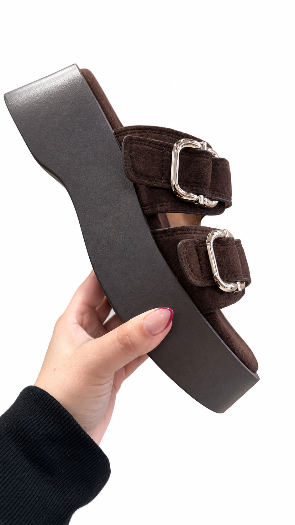 Sandalias plataforma marrón