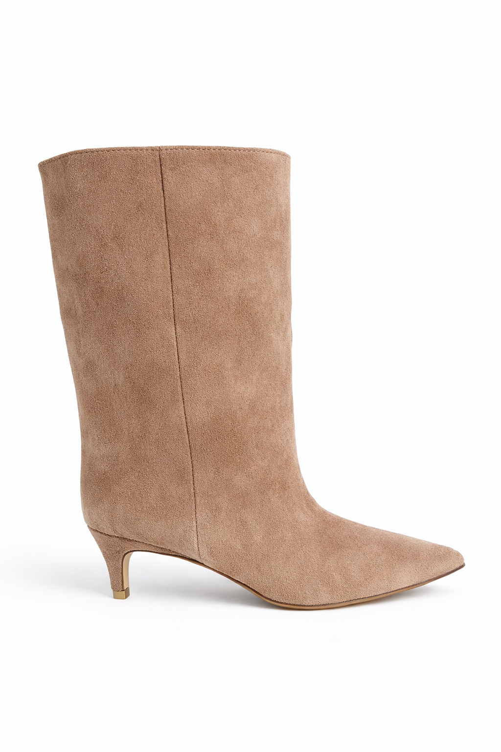 Botín simil gamuza beige