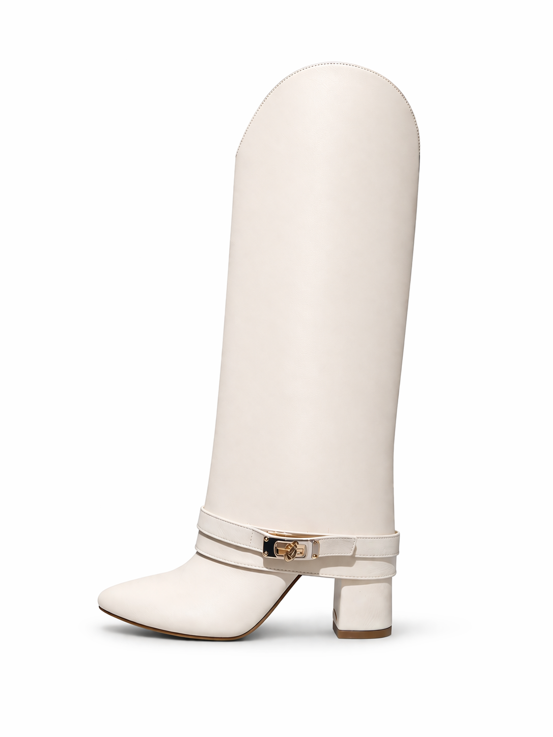 Botas polaina marfil