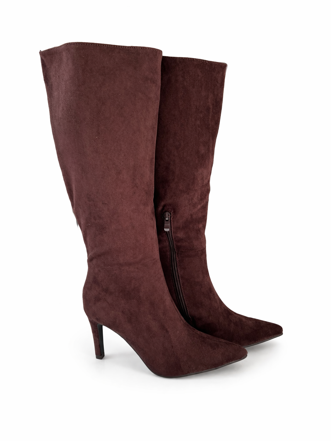 Botas marrón simil gamuza